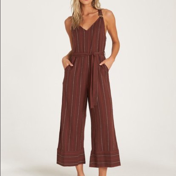 Billabong Pants - Billabong Bella Day Overall Jumpsuit